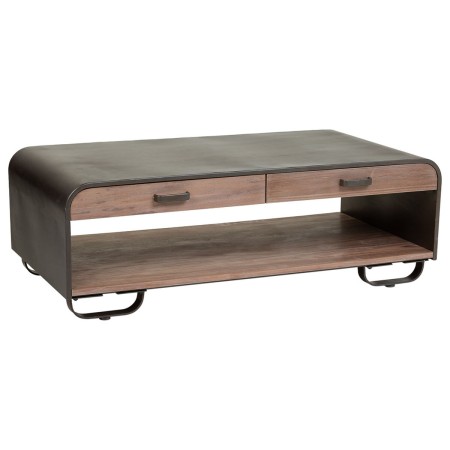 Centre Table Alexandra House Living Brown Wood Iron Plate Fir wood 62 x 41 x 120 cm | Tienda24 Tienda24.eu