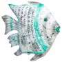 Figura Decorativa Alexandra House Living Branco Verde Madeira de mangueira Peixe 15 x 65 x 80 cm | Tienda24 Tienda24.eu