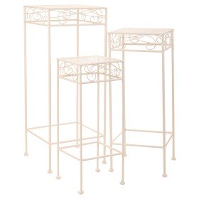 Flower Pot Stand Alexandra House Living White Iron 66 x 74 x 80 cm | Tienda24 Tienda24.eu