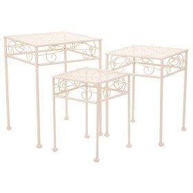 Blumentopfhalterung mit Rädern EDA Holz 40 x 40 x 8,4 cm | Tienda24 Tienda24.eu