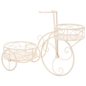 Suporte para Vasos Alexandra House Living Branco Metal Ferro Bicicleta