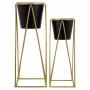 Set of Planters Alexandra House Living Black Metal Iron 26 x 68 x 80 cm 2 Pieces | Tienda24 Tienda24.eu