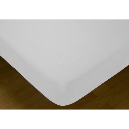 Drap housse Hosteline IRIS Blanc Lit 1 persone | Tienda24 Tienda24.eu