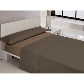 Juego de Sábanas Alexandra House Living Crema Cama de 150 3 Piezas | Tienda24 Tienda24.eu