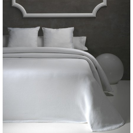 Bedspread (quilt) Hosteline JOYA White Single (1 Piece) | Tienda24 Tienda24.eu