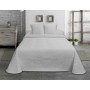 Bedspread (quilt) Hosteline ESPIGA Pearl Gray Double (1 Piece) | Tienda24 Tienda24.eu