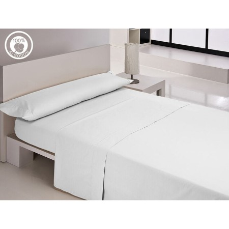 Juego de Sábanas Hosteline IRIS PREMIUM Blanco Cama de 90 | Tienda24 Tienda24.eu