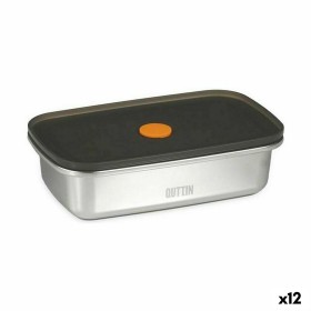 Lunchbox hermetisch Quttin Edelstahl rechteckig 600 ml (12