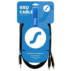 Câble Audio Jack vers 2 RCA Sound station quality (SSQ) MiJRCA1 1 m de Sound station quality (SSQ), Câbles - Réf : S9120825, ...