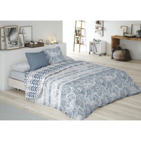 Conjunto de capa de edredom Alexandra House Living Qutun Branco Casal 4 Peças | Tienda24 Tienda24.eu