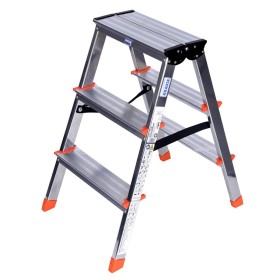 Échelle pliante à 3 marches Krause 120397 Argenté Aluminium de Krause, Marchepieds escamotables - Réf : S9120933, Prix : 60,4...