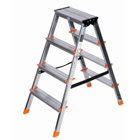 4-step folding ladder Krause 120403 Silver Aluminium by Krause, Folding Steps - Ref: S9120934, Price: 77,46 €, Discount: %