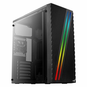 Boîtier ATX semi-tour Aerocool Streak RGB USB 3.0 Noir de Aerocool, Boîtiers pour ordinateurs de bureau - Réf : S9121148, Pri...