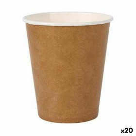 Set de Vasos Algon Desechables papel kraft 12 Piezas 250 ml (20