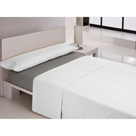 Jeu de draps Alexandra House Living Lara Gris perlé Gran lit 2 persones 3 Pièces | Tienda24 Tienda24.eu