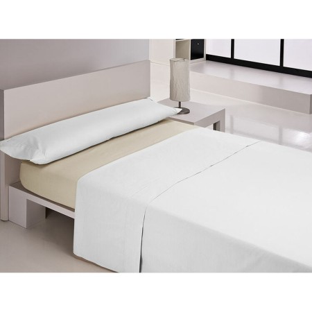 Sábana Bajera Ajustable Happy Home MIX COLORS Beige Cama de 120 | Tienda24 Tienda24.eu