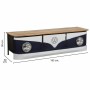 Buffet Alexandra House Living Blanc Naturel Blue marine Métal Bois de manguier 50 x 50 x 183 cm de Alexandra House Living, Bu...