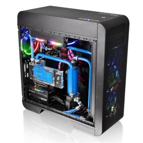 Caja Semitorre ATX THERMALTAKE Core V71 Tempered Glass Edition Azul Negro de THERMALTAKE, Cajas de ordenador de sobremesa - R...