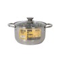 Olla con Tapa de Cristal Quttin New neron Acero 10 L (4