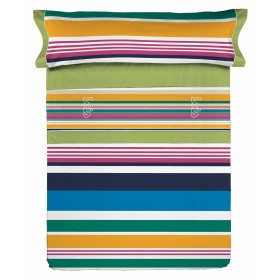 Pillowcase Happy Home MIX COLORS Navy Blue Single 144 Threads | Tienda24 Tienda24.eu