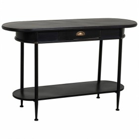 Mesa de apoio DKD Home Decor Preto Catanho escuro Metal Plástico Madeira de mangueira 120 x 56 x 41 cm | Tienda24 - Global Online Shop Tienda24.eu