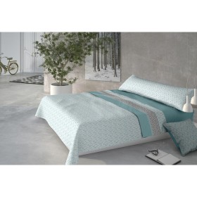 Juego de Sábanas Alexandra House Living QUTUN Azul claro Cama de 105 3 Piezas | Tienda24 Tienda24.eu