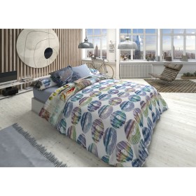 Parure de couette Alexandra House Living Greta Bleu Lit ½ persones 2 Pièces | Tienda24 Tienda24.eu