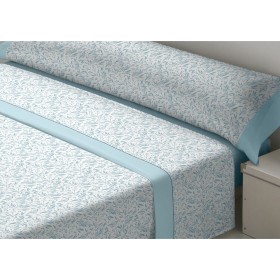 Juego de Sábanas Alexandra House Living Greta Azul Cama de 150 3 Piezas | Tienda24 Tienda24.eu