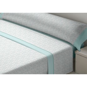 Drap housse Lovely Home Bleu Blue marine 160 x 200 160 x 200 cm | Tienda24 Tienda24.eu