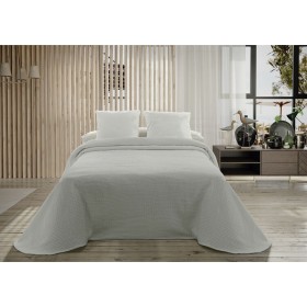 Steppdecke Hosteline VEGAS Perlgrau King size (3 Stücke) | Tienda24 Tienda24.eu