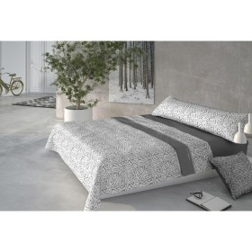 Bedding set Alexandra House Living Dark grey Single | Tienda24 Tienda24.eu