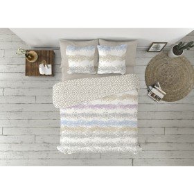 Juego de funda nórdica Alexandra House Living Espiga Gris Perla Cama de 180 6 Piezas | Tienda24 Tienda24.eu