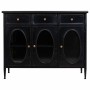 Aparador Alexandra House Living Negro Metal Vidrio 40 x 80 x 100 cm de Alexandra House Living, Armarios y aparadores - Ref: D...