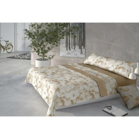 Sábana Bajera Ajustable Alexandra House Living Perla Cama de 150 | Tienda24 Tienda24.eu