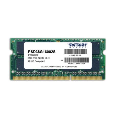 RAM Memory Patriot Memory 8GB PC3-12800 DDR3 8 GB CL11 | Tienda24 - Global Online Shop Tienda24.eu