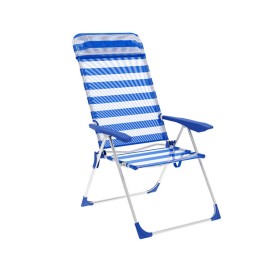 Chaise Pliante Marbueno Bleu Blanc 69 x 110 x 58 cm de Marbueno, Chaises pliantes - Réf : D1400064, Prix : 32,69 €, Remise : %