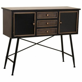 Buffet DKD Home Decor 145,5 x 45 x 76 cm Sapin Noir Métal Marron | Tienda24 - Global Online Shop Tienda24.eu