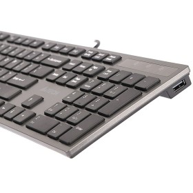 Clavier A4 Tech KV-300H QWERTY Noir Gris Monochrome Noir/Gris de A4 Tech, Claviers - Réf : S9122897, Prix : 38,62 €, Remise : %