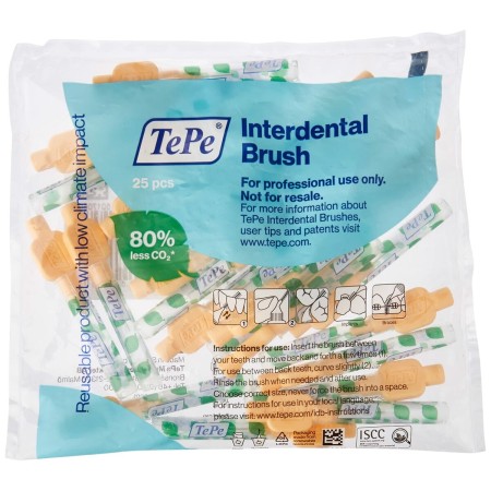 Interdental brushes Tepe Extra Soft Orange 0,45 mm 25 Units | Tienda24 Tienda24.eu