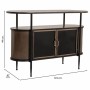 Sideboard Alexandra House Living Brown Metal Glass 42 x 80 x 121 cm by Alexandra House Living, Sideboards - Ref: D1632041, Pr...