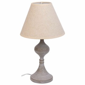 Lampada da tavolo Alexandra House Living Bianco Grigio Metallo Stoffa 220-240 V 23 x 41 x 23 cm di Alexandra House Living, La...