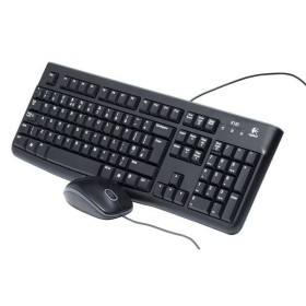 Tastatur Logitech K120 Schwarz Französisch AZERTY | Tienda24 - Global Online Shop Tienda24.eu