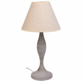 Lampe de bureau Alexandra House Living Blanc Gris Métal Tissu 220-240 V 23 x 46 x 23 cm de Alexandra House Living, Lampes de ...