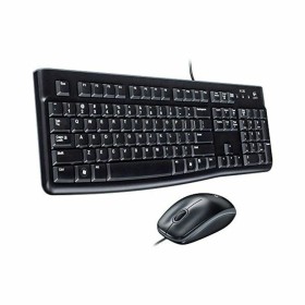 Tastatur und optische Maus Logitech Desktop MK120 Schwarz QWERTY Qwerty UK von Logitech, Tastatur-Maus-Sets - Ref: S9123431, ...