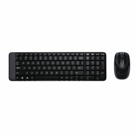 Keyboard and Mouse Logitech Wireless Combo MK220 Black QWERTY Qwerty US by Logitech, Keyboard & Mouse Sets - Ref: S9123434, P...