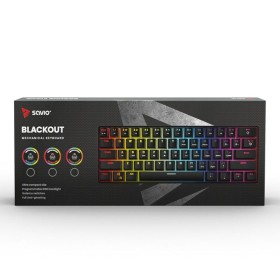 Clavier Savio BLACKOUT Noir Multicouleur Anglais QWERTY de Savio, Claviers - Réf : S9123748, Prix : 46,78 €, Remise : %