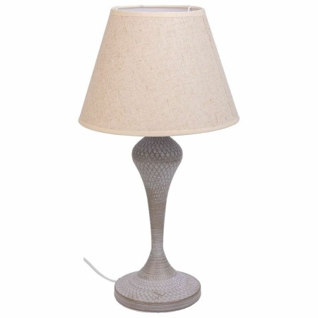 Lampe de bureau Alexandra House Living Blanc Gris Métal Tissu 220-240 V 25 x 46 x 25 cm de Alexandra House Living, Lampes de ...