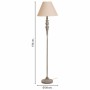 Lampadaire Alexandra House Living Blanc Gris 220-240 V 38 x 150 x 38 cm | Tienda24 - Global Online Shop Tienda24.eu