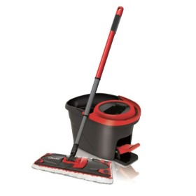 Mop with Bucket Vileda Ultramax Preto Vermelho Plástico Fibra de Vileda, Esfregonas - Ref: S9126705, Preço: 45,57 €, Desconto: %