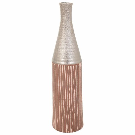 Vase Alexandra House Living Argent Céramique 13 x 53 x 13 cm de Alexandra House Living, Vases - Réf : D1632077, Prix : 27,36 ...